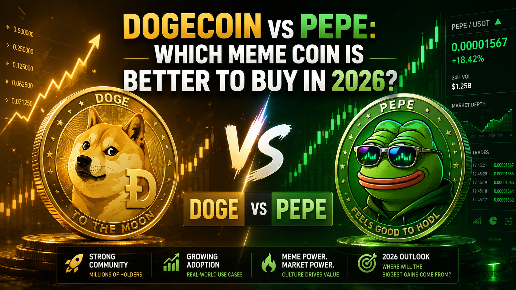 Dogecoin vs Pepe Which Meme Coin Is Better to Buy in 2026
